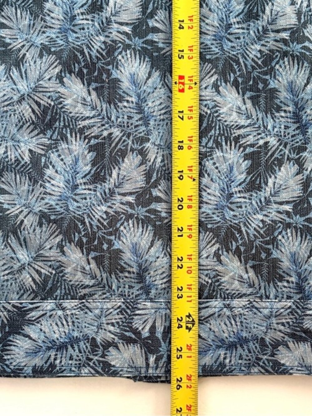 Tallia Sport Men's Blue Leaf Trucker Jacket Cotton Stretch size Large - Picture 10 of 16
